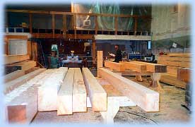 In the shop, sorting and planing before joinery